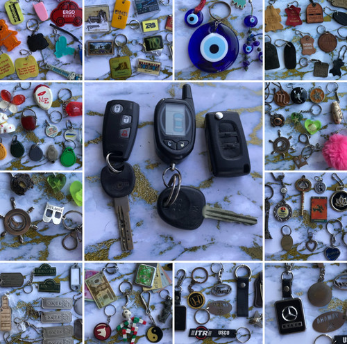 Keychains key rings mix - key,