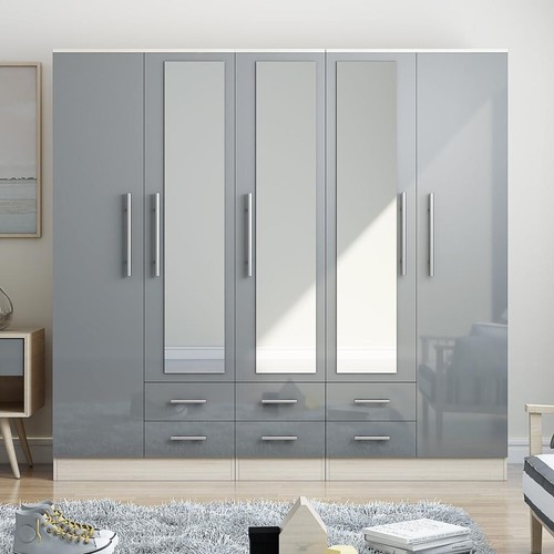 Modern door mirrored - modern,
