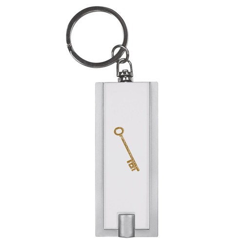 Golden key led keyring torch - 'golden,
