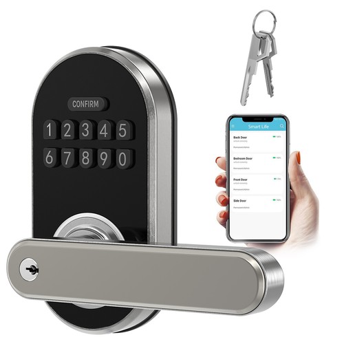 Electronic keypad smart door - electronic,