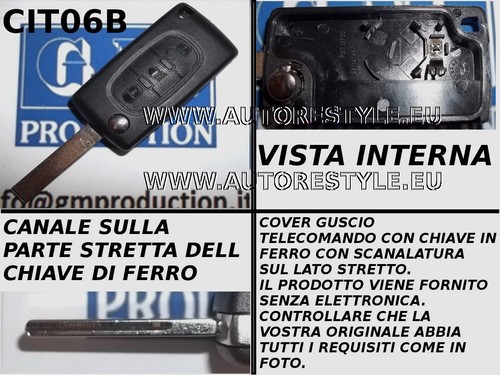 Key cover grooved remote - key,
