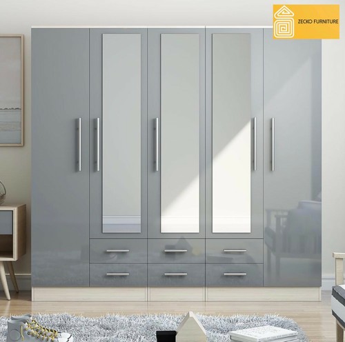 High gloss grey door - grey, 5
