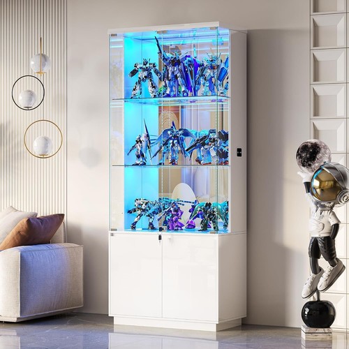 Glass display cabinet with - glass,