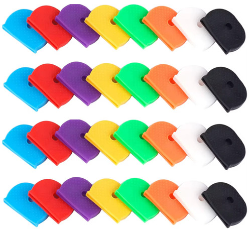 Key covers coloured rubber - coloured,