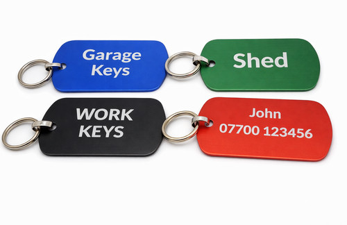 Personalised key tag engraved - personalised,