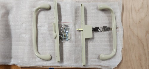 Patio door handle set - door, beige
